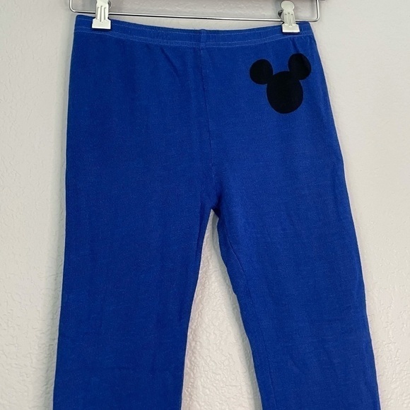 MONROW Girls Disney Mickey Blue Soft Sweatpants 12 - Picture 2 of 5
